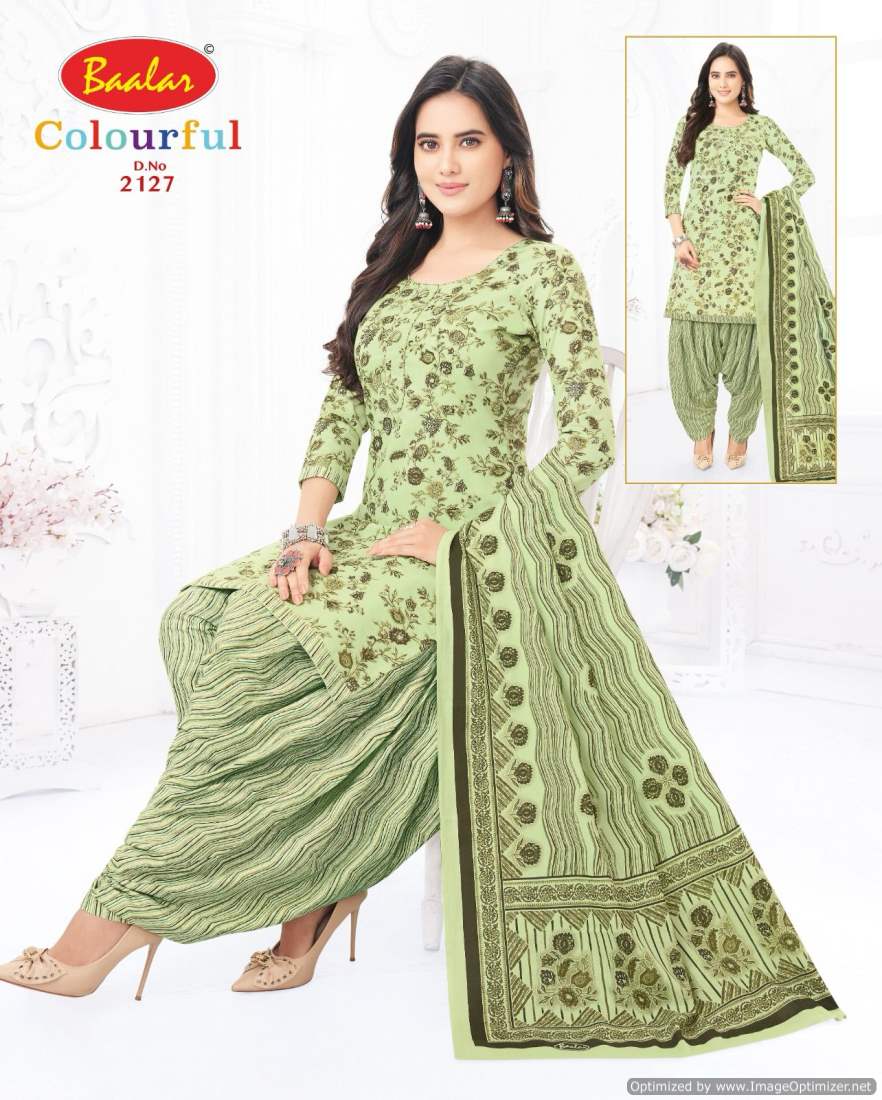 Colourful Vol 21 By Baalar Printed Daily Wear Cotton Dress Material Wholesale Online